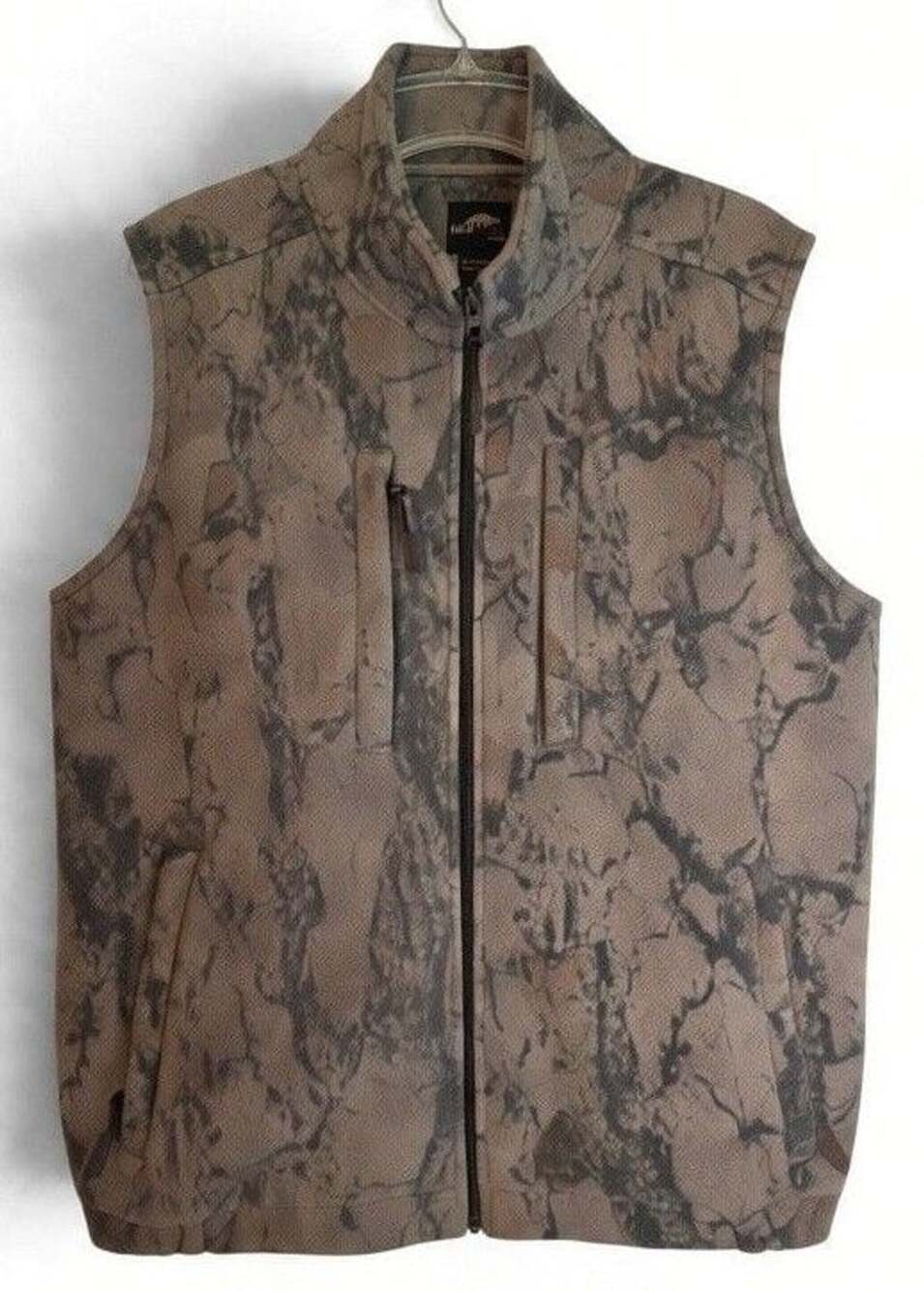 Natural Gear Fleece Vest Size L Camouflage Full Zip